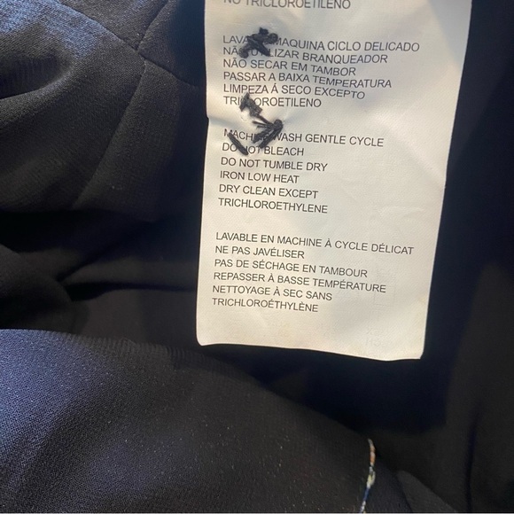 Bimba y Lola Colorful Black Mask Dress Women’s Size XS Extra Small - Picture 9 of 12